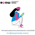 Итоговые результаты регионального этапа ВсОШ по французскому языку
